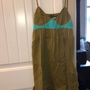 Women’s Dress Olive Green/Turquoise